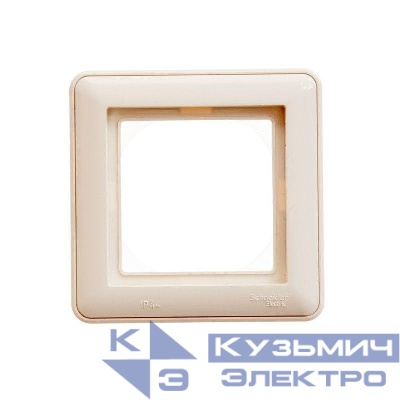 Рамка 1-м W59 Aqua IP44 сл. кость SE KD-1B-28