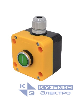 Пост управления ПКУ-22-1021-65У1 1 цилиндр "I" НО IP65 зел. Электротехник ET014858