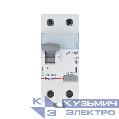 Выключатель дифференциального тока (УЗО) 2п 63А 300мА тип AC TX3 Leg 403040