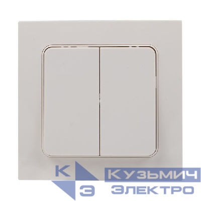 Выключатель 2-кл. Стокгольм 10А бел. PROxima EKF EXV10-023-10