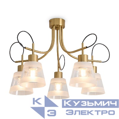 Светильник Caramel 5х60Вт E27 IP20 подвесной Freya FR5522PL-05BS