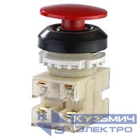 Кнопка ВК-30-10-11130-54 У2 красн. 1з+1р гриб без фиксации IP54 10А 660В Электротехник ET053190