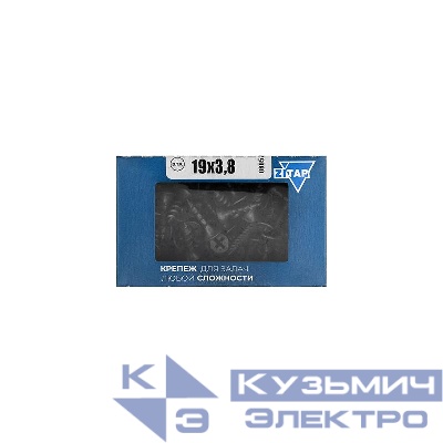 Саморез гипсокартон-дерево 3.8х19 (коробка) (уп.200шт) Tech-Krep/Zitar 102119