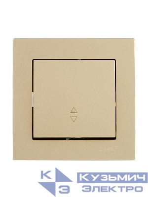 Выключатель проходной VESNA зол. LEZARD 742-3688-105