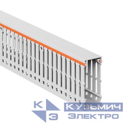 Кабель-канал перфорированный 25х60 L2000 RLHF6 без галогенов свет. сер. DKC 01166RLHF