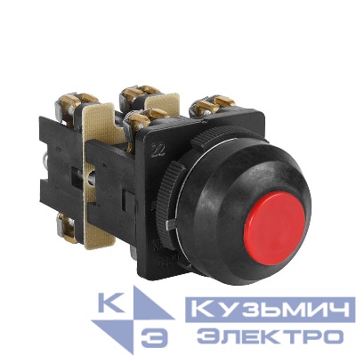 Выключатель кнопочный КЕ 082 У2 исп.1 красн. КЭАЗ 222870
