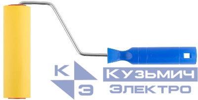 Валик прижимной для обоев резиновый 150мм желт. FIT 02983