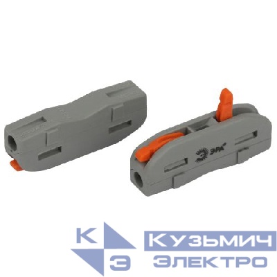 Клемма проходная 222-2411 1п 0.08-2.5/4кв.мм с рычагами NO-225-448 (уп.3шт) Эра Б0067935