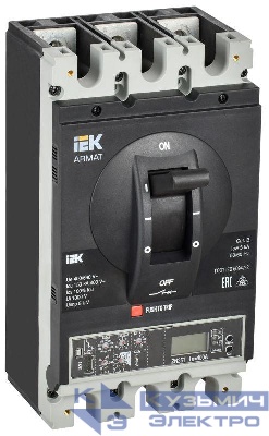 Выключатель автоматический в литом корпусе 3п I 150кА 630А расцепитель электронный продвинутый ARMAT IEK AR-MCCB-3I-150-0630A-ELPC
