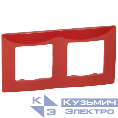 Рамка 2-м Etika красн. IEK 672532