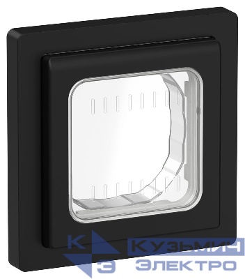 Рамка 1-м СП FLITE Рпро-1-55-ФлЧ IP55 черн. IEK FI-M10-32-55-K02