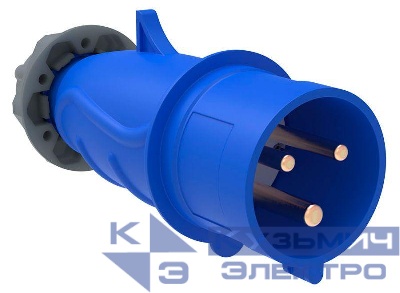 Вилка эл. каб. 16А 2P+PE 220В IP44 MAGNUM ССИ-013 IEK PSN01-016-3