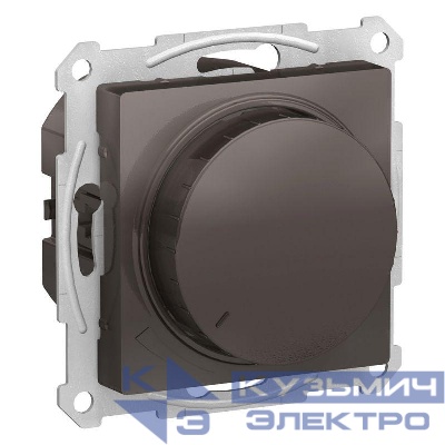 Светорегулятор поворотно-нажимной AtlasDesign 400Вт механизм мокко SE ATN000623