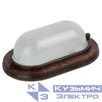 Светильник "Кантри" НБО 04-60-021 max 60Вт E27 IP54 232х140 овал дерево/стекло клен ЭРА Б0048248