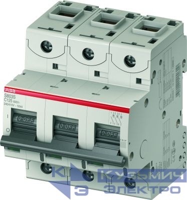 Выключатель автоматический модульный 3п C 32А 25кА S803C C32 ABB 2CCS883001R0324