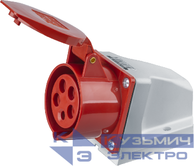 Розетка стационарная ОП 16А 3P+N+PE IP44 14 296 NCA-SR115-16-380 Navigator 14296