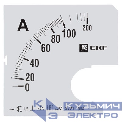 Шкала сменная для A721 100/5А-1.5 PROxima EKF s-a721-100