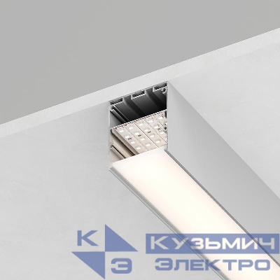 Профиль накладной 50х50мм L2000 CAB269 в комплекте 2 заглушки 4 крепежа алюм. серебр. FERON 48121