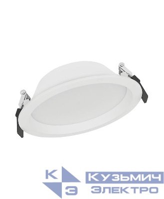 Светильник светодиодный DOWNLIGHT ALU ДВО 14Вт 4000К 1260лм IP44 бел. LEDVANCE 4058075091450