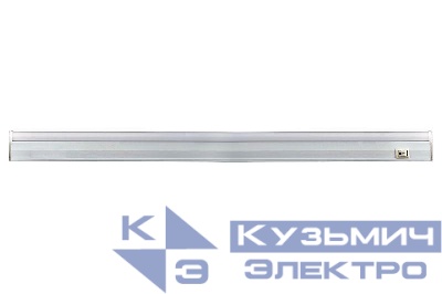 Светильник светодиодный LWL-2012-16CL 16Вт 80LED 4000К IP20 1500лм 220В 1172мм с сетевым проводом алюм. бел. Ultraflash 11918