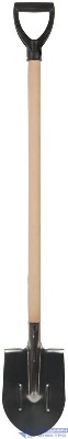 Лопата штыковая Профи 200х355х1420мм деревянный черенок; V-ручка; нерж. сталь FIT 77175