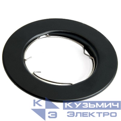 Светильник DL10 50Вт G5.3 MR16 потолочн. встраив. черн. матов. FERON 48464