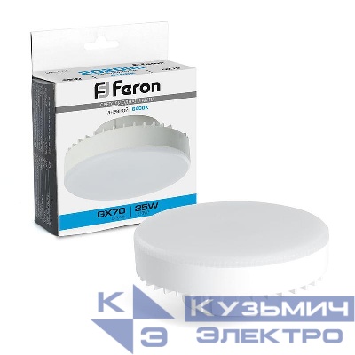 Лампа светодиодная LB-474 25Вт 6400К GX70 230В FERON 38270