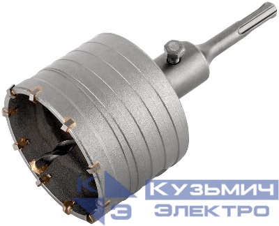 Коронка кольцевая по бетону 80мм хвостовик 110мм в сборе FIT 33447