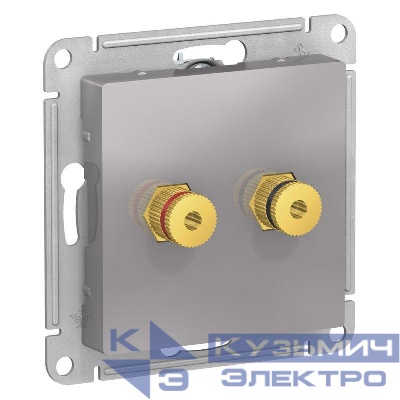 Розетка аудио 2-м AtlasDesign алюм. SE ATN000387