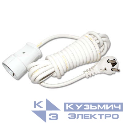 Удлинитель-шнур 1х5м с заземл. 13А IP20 УШ-16 ПВС 3х1 UNIVersal 5568977