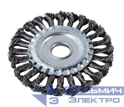 Щетка для УШМ плоская крученая 125мм Вихрь 73/1/3/46