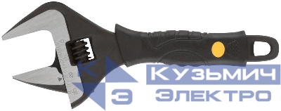 Ключ разводной "Контур" узкие губки шкала экстра увелич.захват ПВХ накладка на ручку 150мм (34мм) FIT 70171