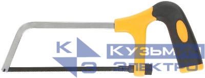 Ножовка по металлу мини 150мм ручка пластик. прорезиненная FIT 40026