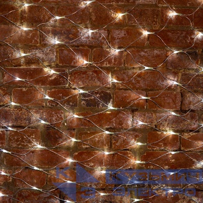 Гирлянда светодиодная "Сеть" 2х1.5м 288LED бел. 24Вт 230В IP65 свечение с динамикой провод ПВХ прозр. Neon-Night 215-045