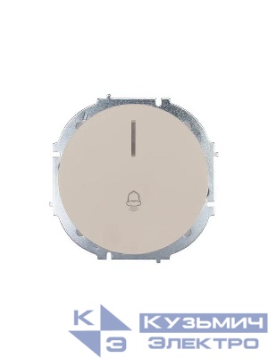 Кнопка звонка СП OSEN с подсветкой механизм сл. кость LEZARD 743-9088-108