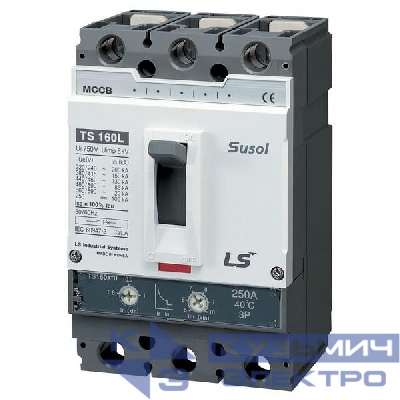 Выключатель автоматический 3п 3т 160А 50кА TS160N MTU LS Electric 105024100