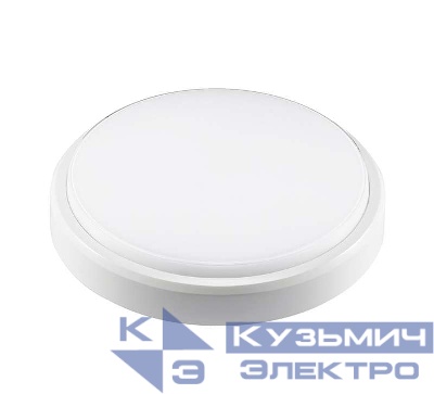 Светильник светодиодный "Банник" PBH-PC2-RA 12Вт 4000К IP65 ЖКХ ДБП кругл. пылевлагозащ. бел. JazzWay 1035660