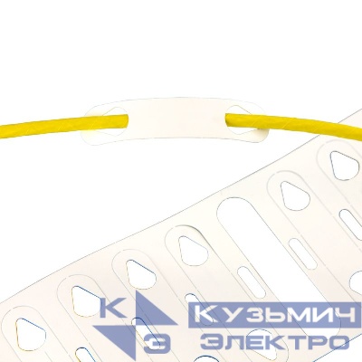 Ярлык продевной для провода d5-6мм бел. (рул.) DKC NUTO2-5060WR