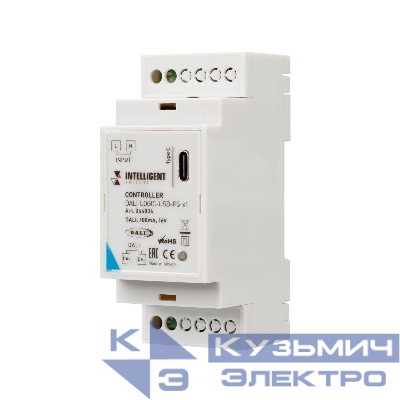 Контроллер DALI-LOGIC-USB-PS-x1 (BUS/230В) IP20 пластик INTELLIGENT Arlight 044836