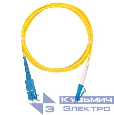 Патч-корд NMF-PC1S2C2-SCU-LCU-003 волоконно-оптический переходн. одномод. 9/125мкм стандарта OS2 SC/UPC-LC/UPC одинарн. LSZH нг(В)-HFLTx 2мм желт. 3м NIKOMAX NMF-PC1S2C2-SCU-LCU-003