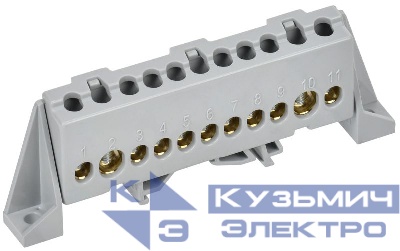 Шина L "фаза" в комб. изол. "Стойка" 8х12-11-Ср TEKFOR IEK TF-NN20-11-DP-K03