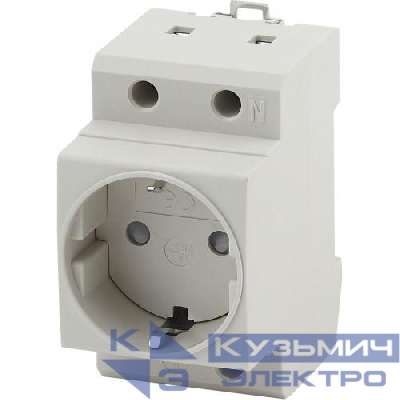 Розетка на DIN-рейку PRO MRD10-16-E 16А с заземлением Эра Б0057482