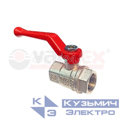 Кран шаровой латунный PREMIUM для ВОДЫ 1 1/4дюйм ВР/ВР рычаг НИКЕЛИР-Й 11Б27фт1М VALFEX VF.214.NR2.114.PREMIUM