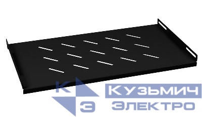 Полка 19дюйм перфорированная для настенных шкафов SH-J018-WM45-BK глубиной 450мм черн. (RAL 9004) Cabeus 8619c