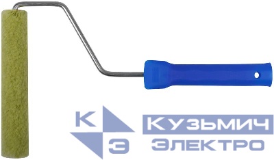 Валик полиакриловый "мини" диам. 15/35мм ворс 10мм длина ручки 400мм 150мм зел. FIT 02694