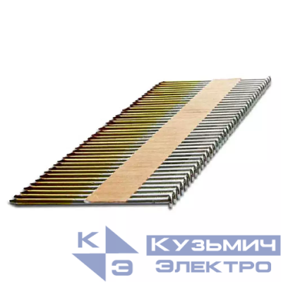 Реечные гвозди по дереву на бумажной кассете тип D34 2,87х50 RIEG (гальв. кольц. накат.) упаковка 3000 шт.