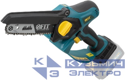 Пила цепная бесщеточная 20В 7.5м/сек 150 (6дюйм) 145мм 36 40мл резиновые накладки (коробка) FIT 79928