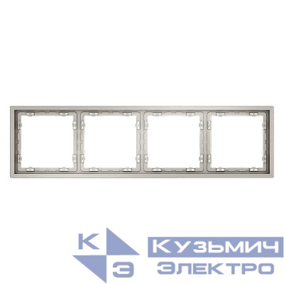 Рамка 4-м S70 пластик. кашемир Voltum VLS100403