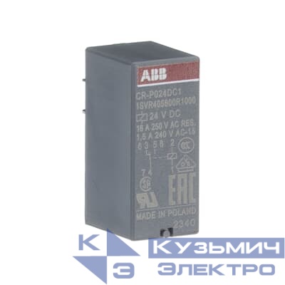 Реле CR-P024DC1 24B DC 1ПК (16А) 1SVR405600R1000