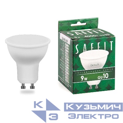 Лампа светодиодная SBMR1609 9Вт MR16 4000К GU10 230В SAFFIT 55149